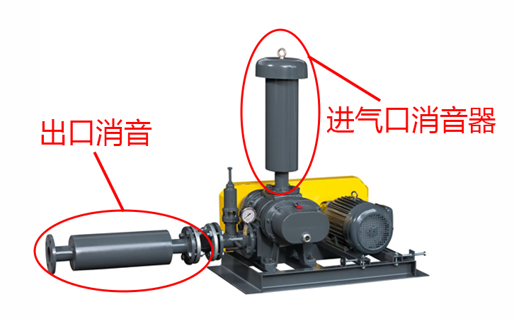 瑞柘羅茨鼓風(fēng)機(jī)消音器位置