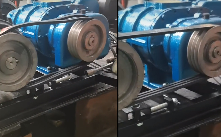 羅茨鼓風機皮帶調(diào)整